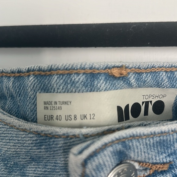 Topshop MOTO Denim Midi Skirt - Picture 3 of 6